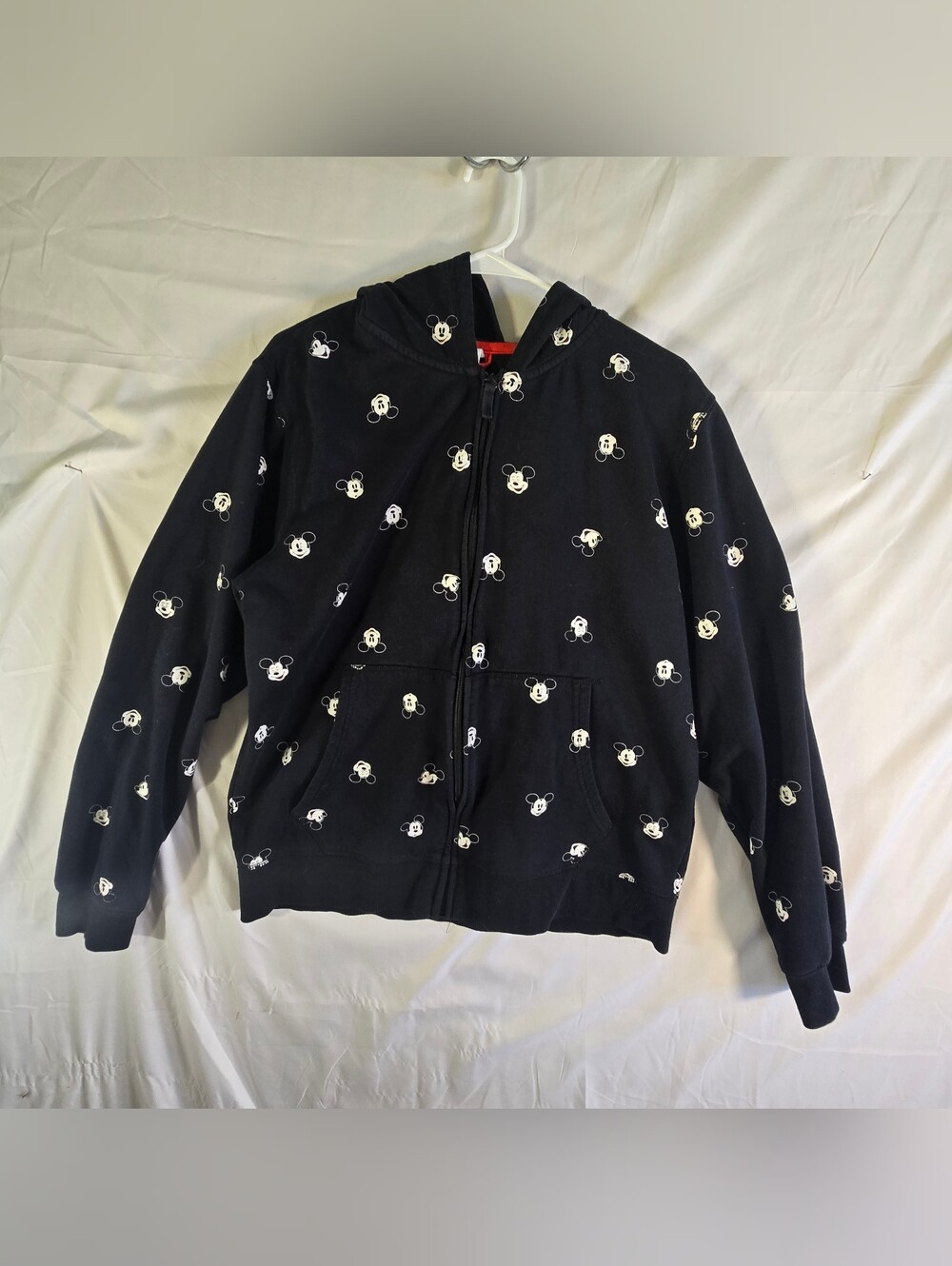 Disney Black Mickey Mouse Zip-Up Hoodie for Kids